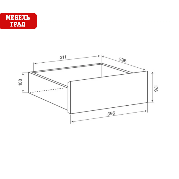 Уют СТЛ.275.03 Шкаф напольный 40 Белый/Белый
