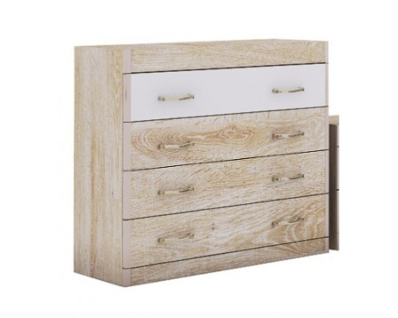 Ника Н16 Комод лам.белый/дуб сонома