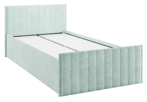 Кровать с ящиками Твикс 90х200 см (мята (велюр))