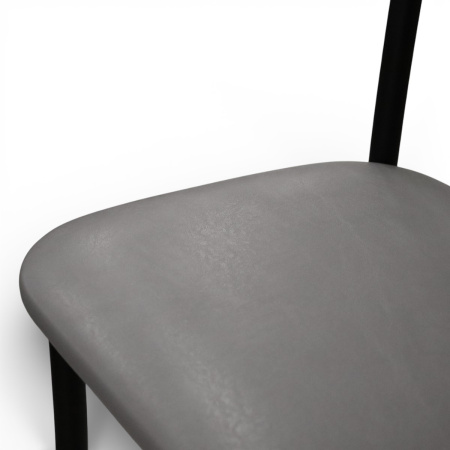 Стул Квинтет Стандарт (черный , к/з Серый 700)