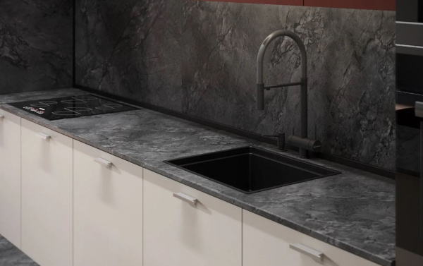 Столешница В/С  №207 мт Мрамор Империал темный 1500*600*38мм 