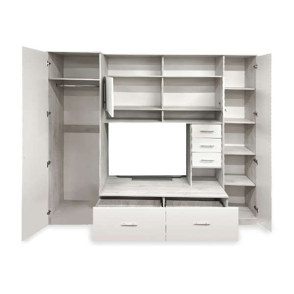 Гостиная МН-02.11-01 сосна лофт/белый