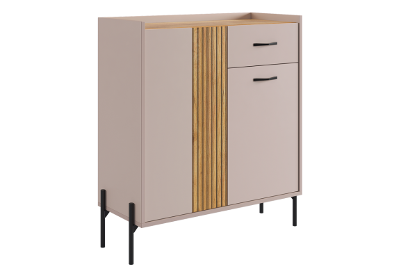 Гостиная Доминика К3(2620*350*1950)кашемир/дуб крафт золотой