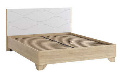 Зара Кровать  Комфорт 1600*2000  SMZ -06.1623 дуб сонома/белый