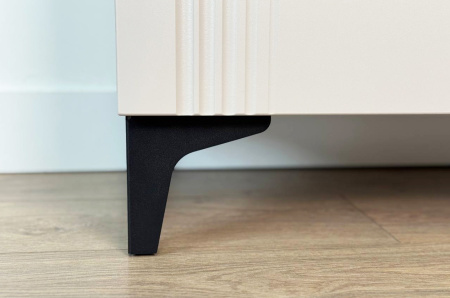 Тумба 2 Рич кашемир/фрапучино матовый/черный