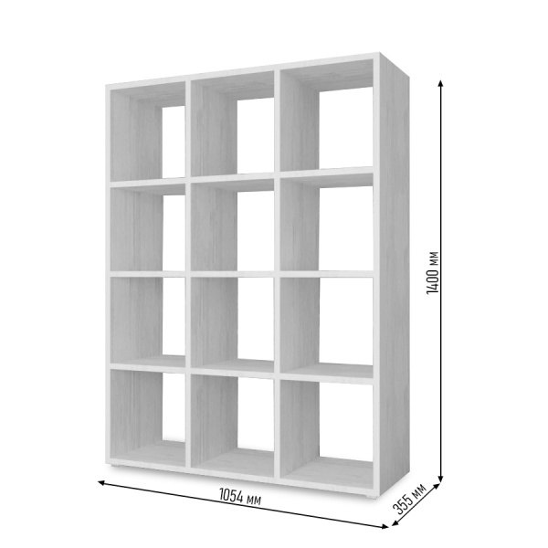 КОРИНН Стеллаж 3 Х 4 ячейки