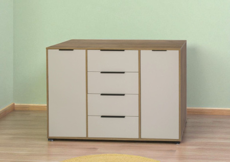 Комод Дениз-1 1400  дуб крафт табачный/кашемир