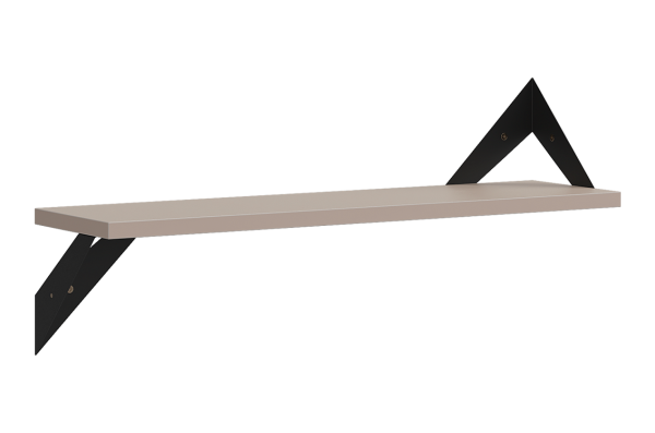 Полка навесная Рич кашемир/черный